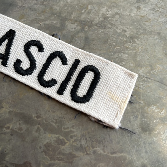 CASCIO Embroidered Vintage ‘White’ military name tape patch : CASCIO - Picture 6 of 8